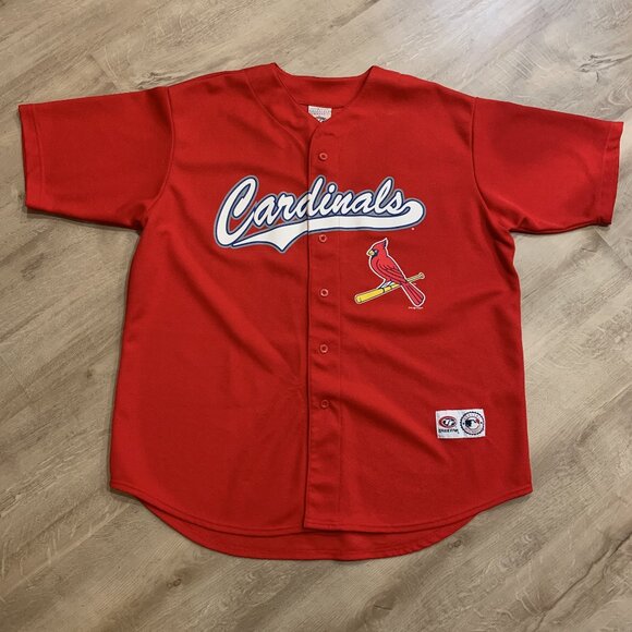 Vintage True-Fan St. Louis Cardinals #25 Mark McGwire Men's XL Jersey 2001 MLB - Picture 1 of 8